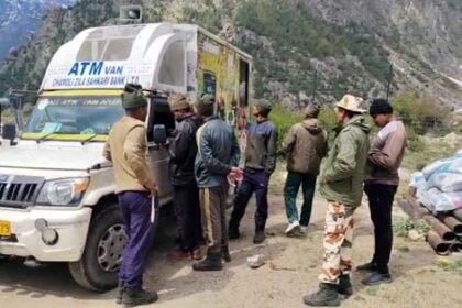 Mobile ATM van parked in Uttarakhand hill area serving Char Dham pilgrims